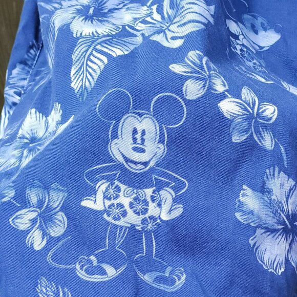 NEW Disney Parks X Tommy Bahama Mini Dress Size Medium Navy Blue Mickey Mouse - Picture 7 of 9